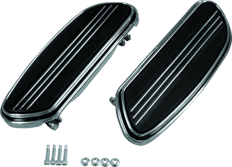 BKC482537-Bikers Choice 86-20 Touring 86-17 FLST 12-16 FLD Chrome Floorboard Kit Replaces H-D 50631-04 Pr-Footpegs-Bikers Choice