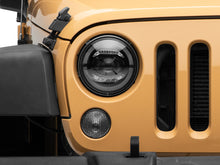 Load image into Gallery viewer, RAXJ132813-Raxiom 07-18 Jeep Wrangler JK Axial Series LED Headlights- Black Housing (Clear Lens)-Headlights-Raxiom