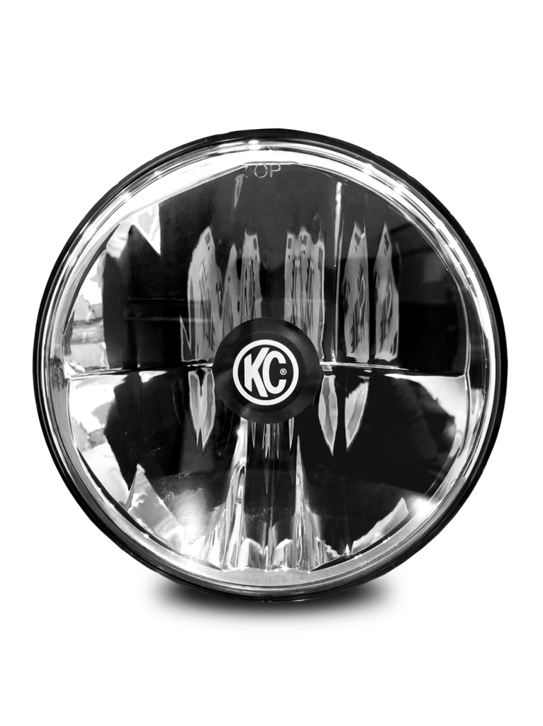 KCL4235-KC HiLiTES 07-18 Jeep JK 7in. Gravity LED DOT Approved Replacement Headlight (Single)-Headlights-KC HiLiTES