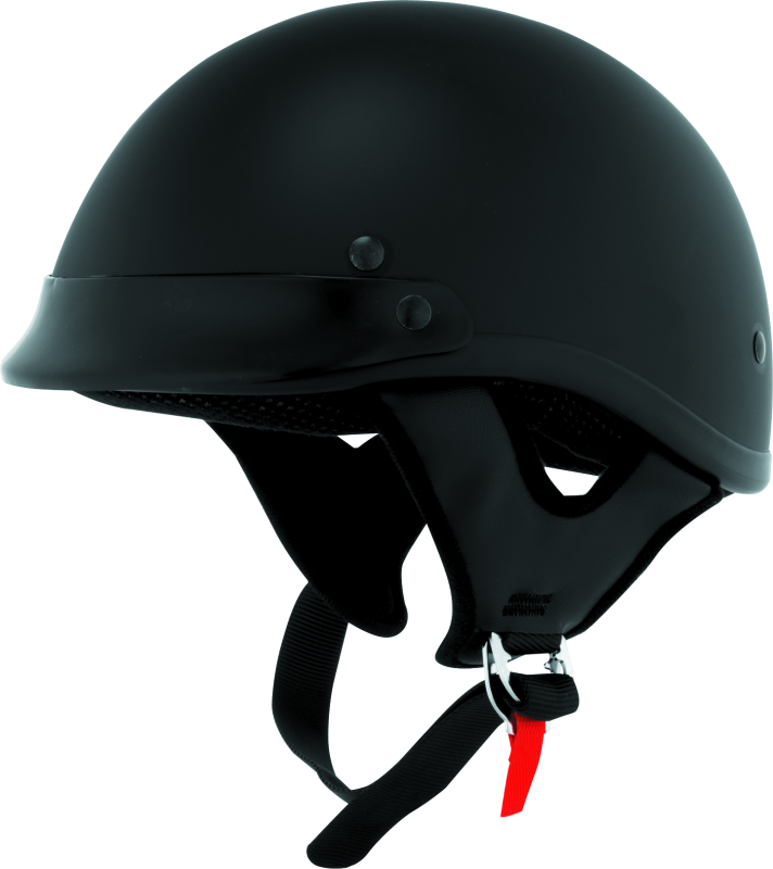 SKL646823-Skid Lids Traditional Helmet Flat Black - Large-Helmets and Accessories-Skid Lid