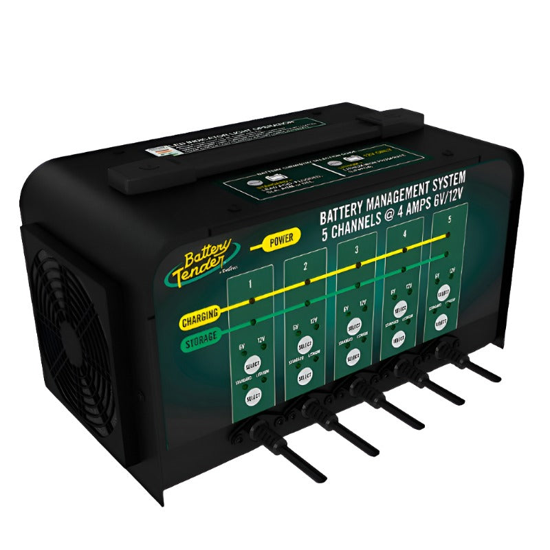 Battery Tender 5 Bank 6V/12V 4AMP Selectable Battery Charger-Battery Chargers-Battery Tender