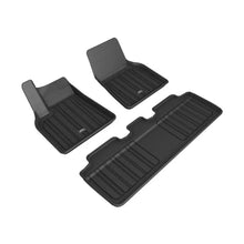 Load image into Gallery viewer, 3D MAXpider 2020-2021 Tesla Model Y Elitect 1st &amp; 2nd Row Floormats - Black - Black Ops Auto Works
