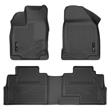 Load image into Gallery viewer, Husky Liners 07-13 Ford Edge / 07-13 Lincoln MKX Weatherbeater Black Front &amp; 2nd Seat Floor Liners - Husky Liners HSL99761