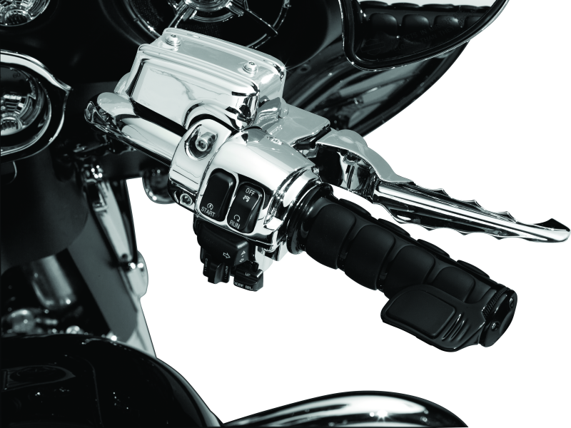 KUR6321-Kuryakyn ISO Grips Throttle-By -Wire Black-Grips-Kuryakyn
