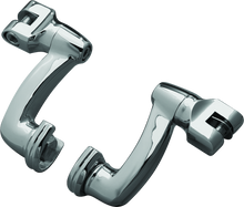 Load image into Gallery viewer, KUR8016-Kuryakyn Longhorn Offset Peg Mounts Chrome (Pair)-Footpegs-Kuryakyn