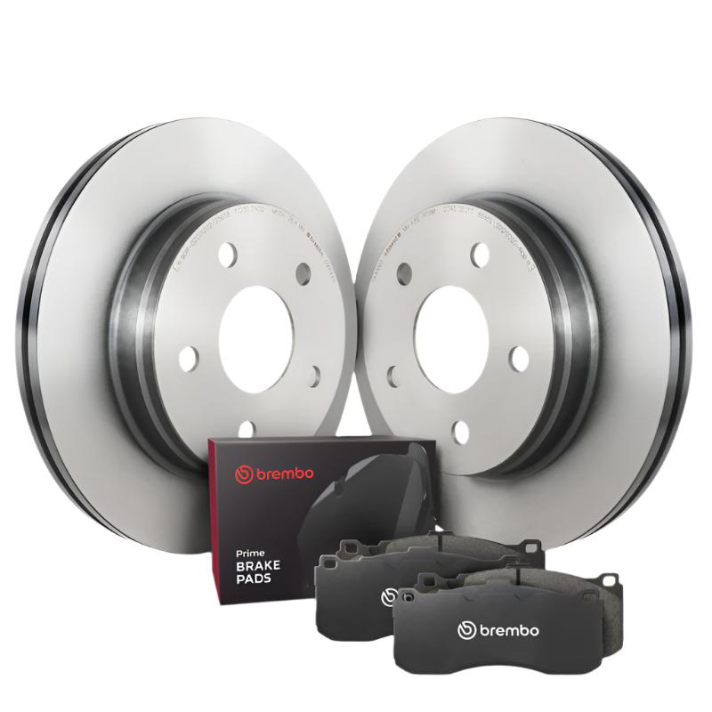 BREKT04306-Brembo OE 15-20 Audi A3 Quattro/19-23 Q3/15-20 S3/16-23 TTS Quattro/19-23 Arteon Rear Disc Brake Kit-Brake Kits - OE-Brembo OE