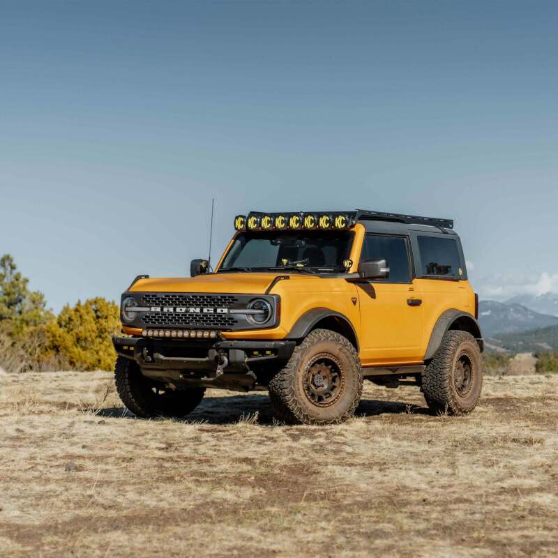 KCL7352-KC HiLiTES 21-24 Ford Bronco Front Bumper Light Bar Mount (For 30in FLEX ERA LED Light Bar)-Light Mounts-KC HiLiTES