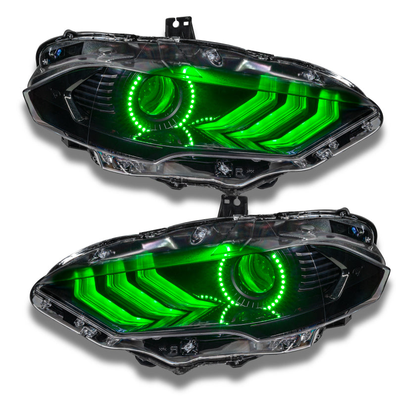ORL1446-332-Oracle 18-21 Ford Mustang Dynamic DRL w/ Halo Kit & Sequential Turn Signal - ColorSHIFT SEE WARRANTY-Headlights-ORACLE Lighting