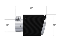 Load image into Gallery viewer, MBRPT5191CF-MBRP Universal Carbon Fiber Tip 2.5in ID / 4.5in OD Out / 6.5in Length Angle Cut Dual Wall-Tips-MBRP