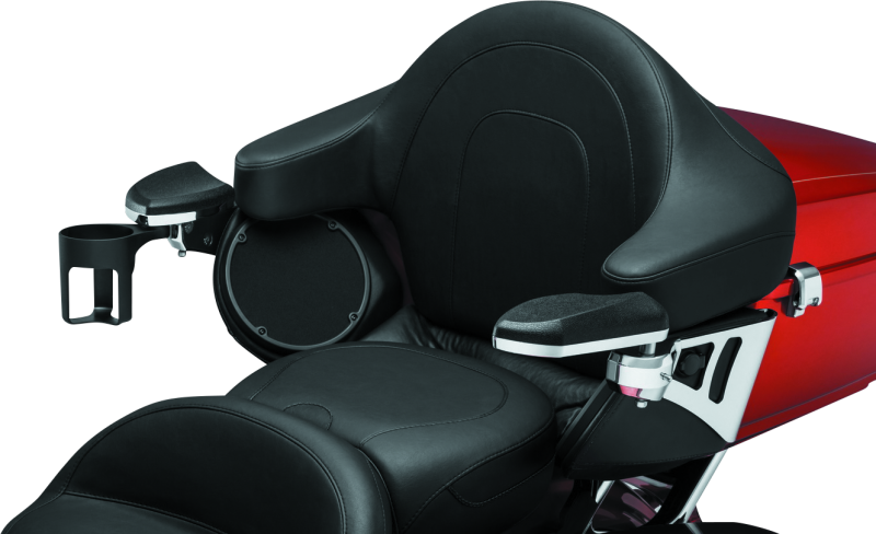KUR8955-Kuryakyn Passenger Armrests 14-23 Touring Models Chrome-Armrests-Kuryakyn