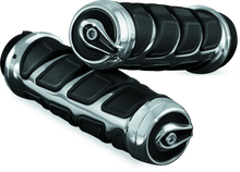 Load image into Gallery viewer, KUR6367-Kuryakyn Kinetic Grips Universal 7/8in Chrome-Grips-Kuryakyn