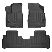 Load image into Gallery viewer, Husky Liners 14 Toyota Highlander Weatherbeater Black Front &amp; 2nd Seat Floor Liners - Husky Liners HSL99601