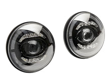 Load image into Gallery viewer, RAXJ132813-Raxiom 07-18 Jeep Wrangler JK Axial Series LED Headlights- Black Housing (Clear Lens)-Headlights-Raxiom