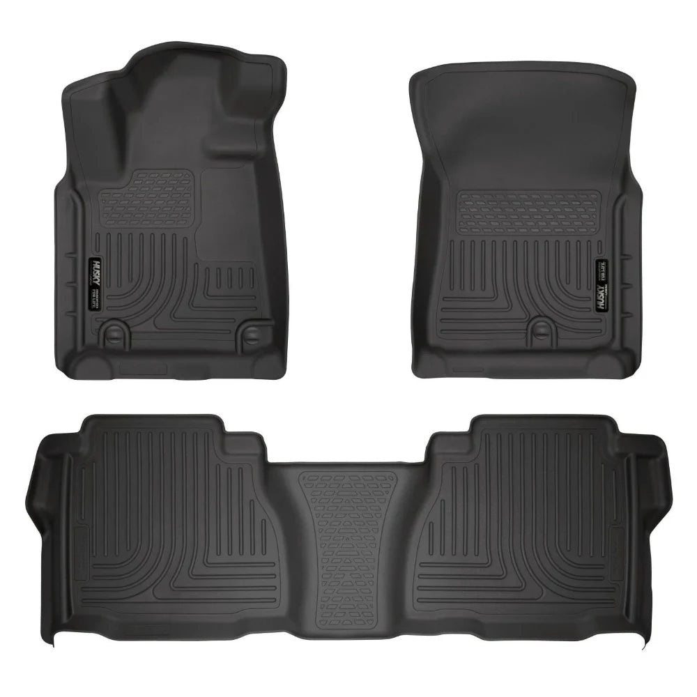 Husky Liners 14 Toyota Tundra Weatherbeater Black Front & 2nd Seat Floor Liners - Husky Liners HSL99581
