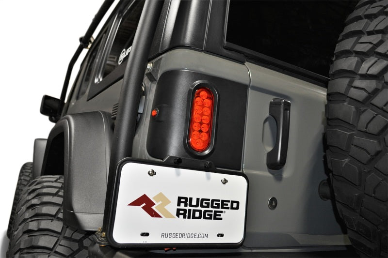 RUG11652.01-Rugged Ridge 18-24 Jeep Wrangler JL/JLU Flush Mount Tail Light (Pair) - Blk-Tail Lights-Rugged Ridge