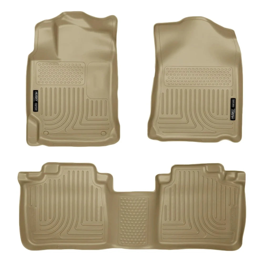 Husky Liners 10-13 Lexus RX350/RX450h WeatherBeater Tan Front & 2nd Seat Floor Liners - Husky Liners HSL99553