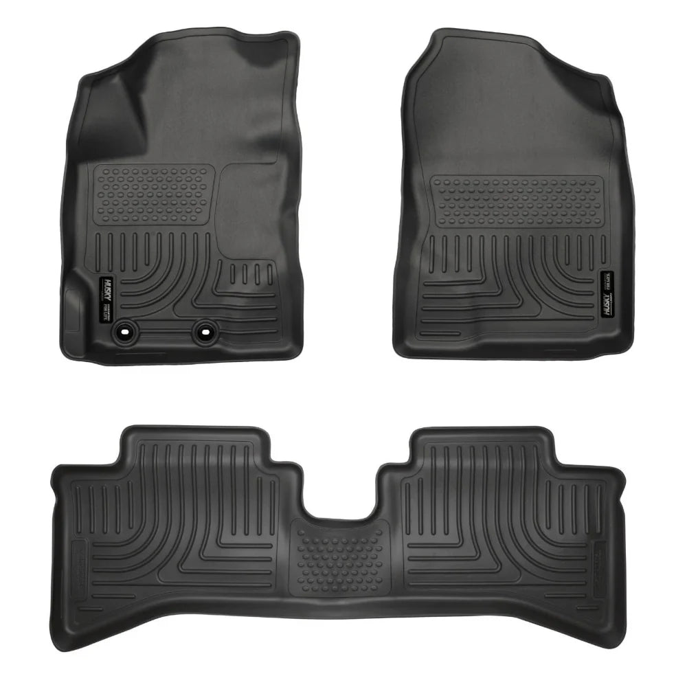 Husky Liners 2012 Toyota Prius c WeatherBeater Combo Black Floor Liners - Husky Liners HSL99501