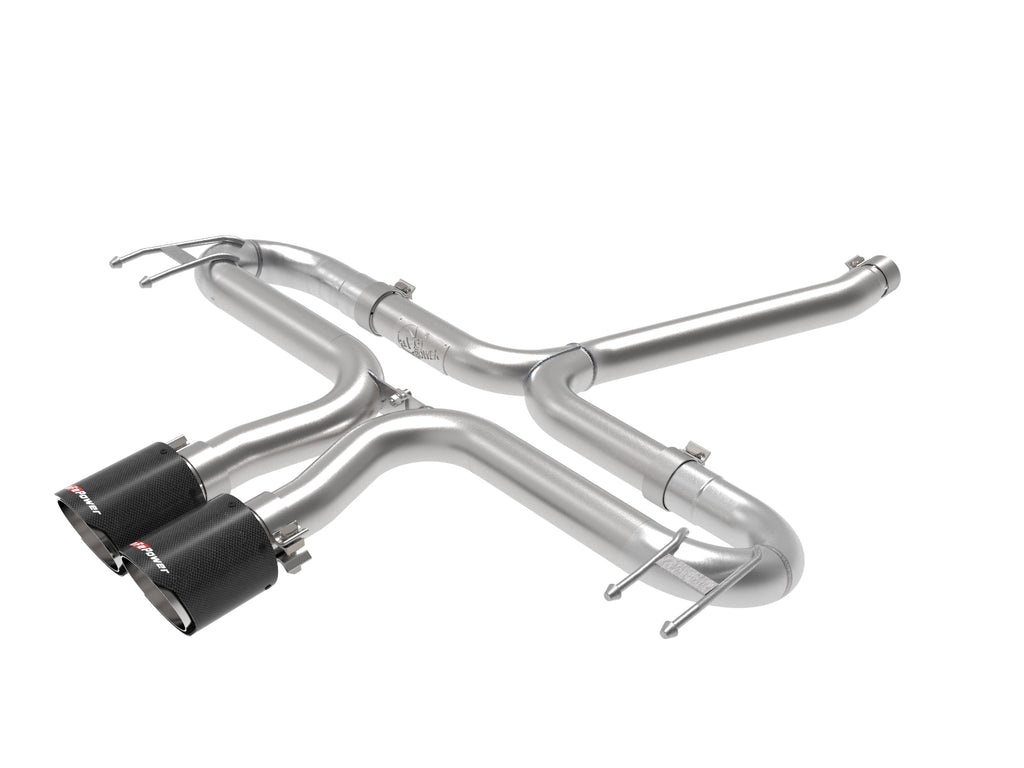 aFe aFe Takeda 2-1/2in 304 SS Axle-Back Exhaust w/Carbon Tips 17-20 Honda Civic Sport L4-1.5L (t)