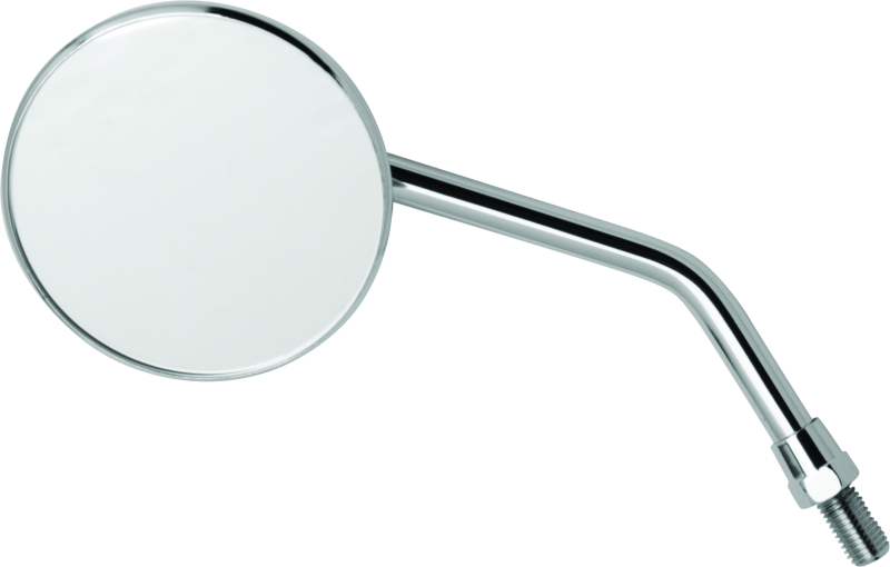 BKM600802-BikeMaster 3in Adjustable Round Mirror 10mm - Each - Chrome-Side Mirrors-Bike Master