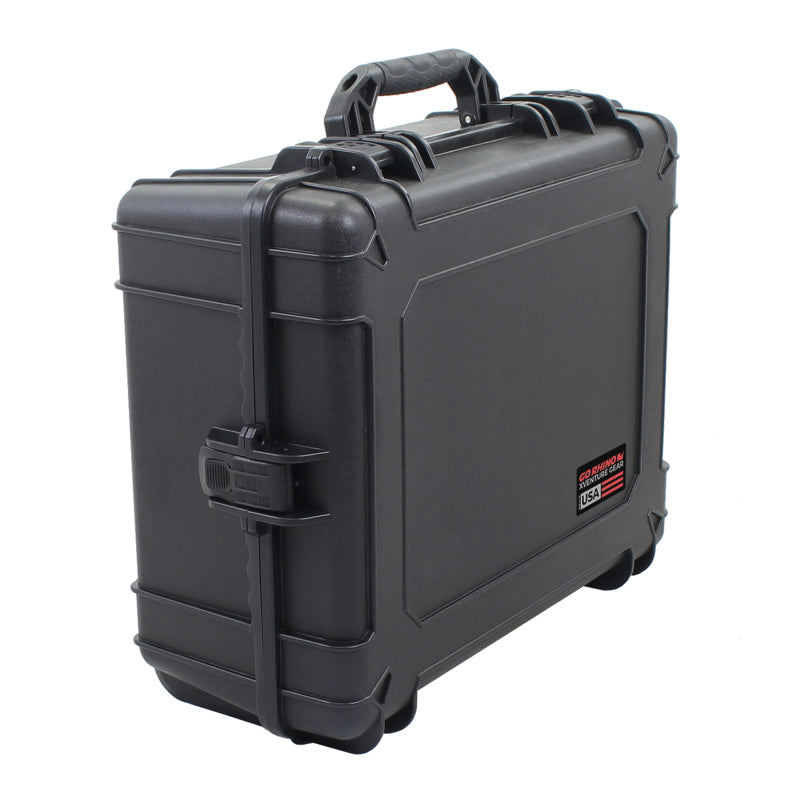 Go Rhino XVenture Gear Hard Case w/Foam - Large 25in. / Lockable / IP67 - Tex. Black-Cargo Boxes & Bags-Go Rhino