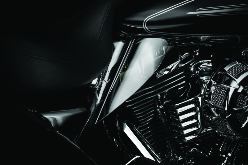 KUR1316-Kuryakyn Saddle Shields Heat Deflectors 09-Up Touring Smoke-Heat Shields-Kuryakyn