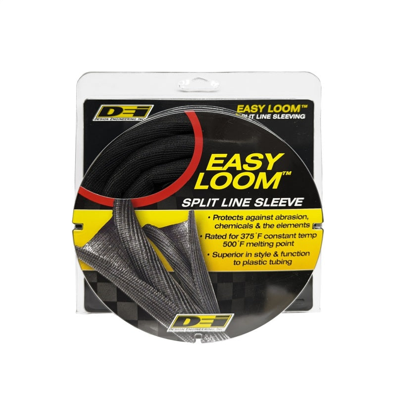 DEI Split Wire Sleeve Easy Loom 16mm-5/8in x 12 Black-Thermal Sleeves-DEI