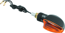 Load image into Gallery viewer, BKM266009-BikeMaster Ministalk Marker Light V-Shape Carbon/Amber-Sidemarkers &amp; Indicators-Bike Master