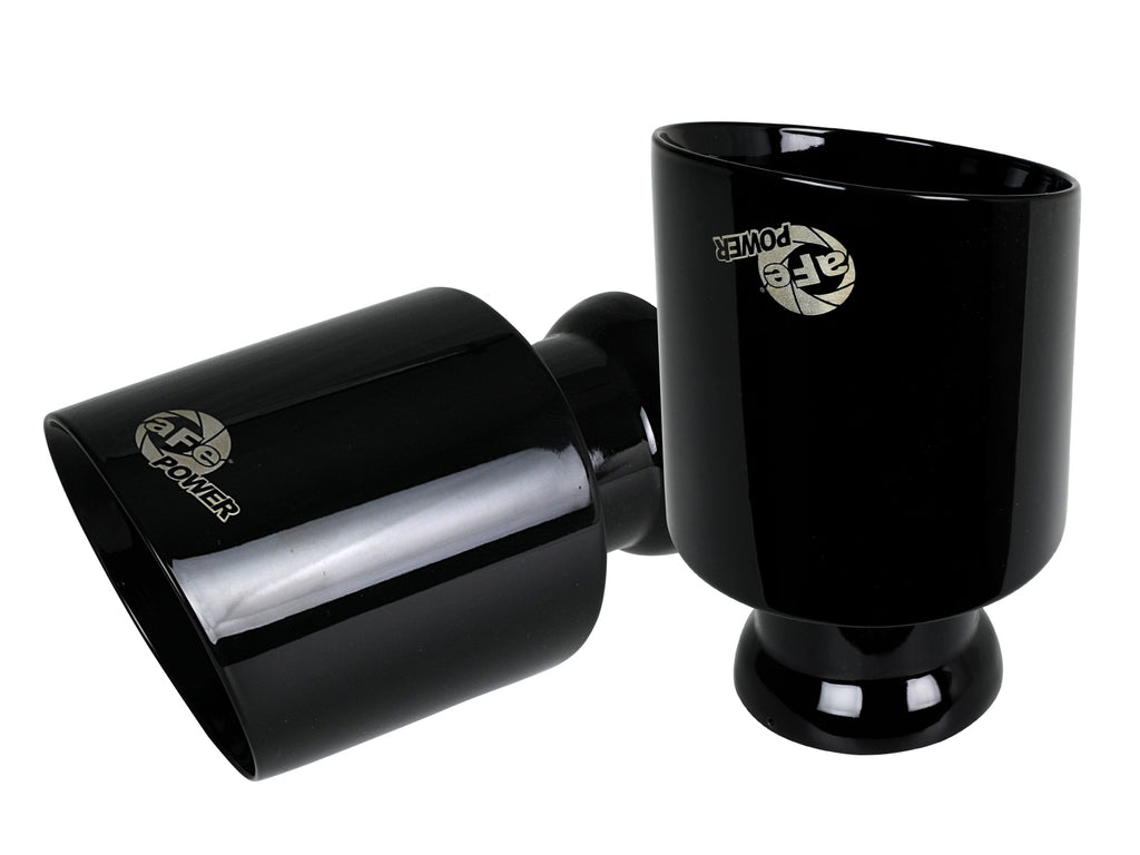 aFe aFe MACH Force-XP 4-1/2in Black OE Replacement Exhaust Tips - 15-19 Dodge Charger/Hellcat