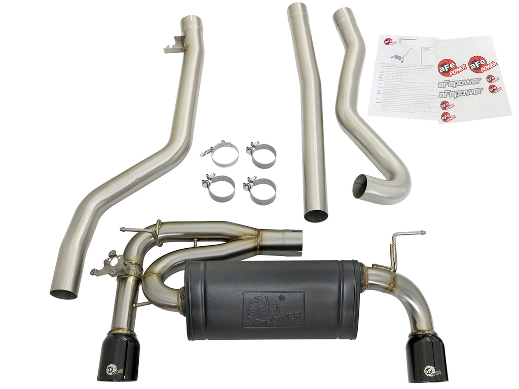 aFe aFe MACHForce XP Exhausts Cat-Back SS 16-17 BMW 340i/iX 440i/iX (F3X) L6-3.0L (B58) w/Black Tips