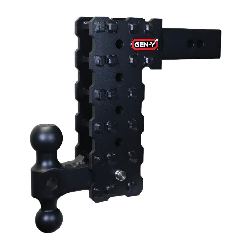 GENGH-2415X-Gen-Y Phantom-X 2.5in Solid Shank 10in Drop 1.6K TW 16K Hitch w/GH-051 Dual-Ball-Hitch Receivers-GEN-Y Hitch