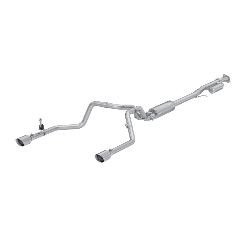 MBRPS5021304-MBRP 2019+ Chevrolet Silverado 1500 / 2019+ GMC Sierra 1500 T304 SS 3in Armor Pro Cat-Back Exhaust-Catback-MBRP
