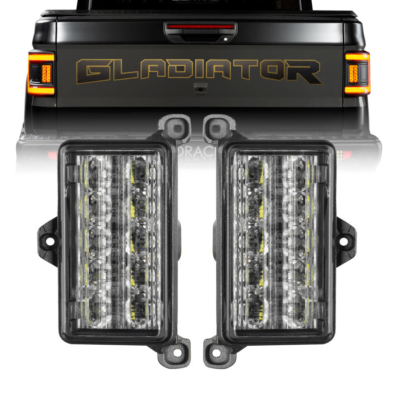 Oracle Lighting Jeep Gladiator JT Dual Function Reverse LED Module Flush Tail Light - Amber/White-Tail Lights-ORACLE Lighting