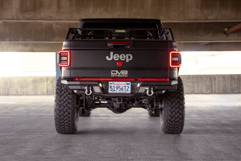 DVERBGL-06-DV8 Offroad 20-23 Jeep Gladiator JT MTO Series Rear Bumper-Bumpers - Steel-DV8 Offroad