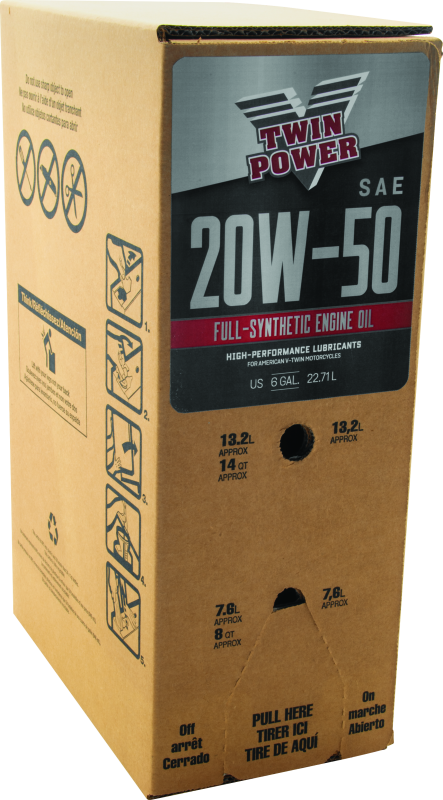 TWP539027-Twin Power 20W50 Synthetic Oil 6 Gallon Bag In Box-Motor Oils-TwinPower