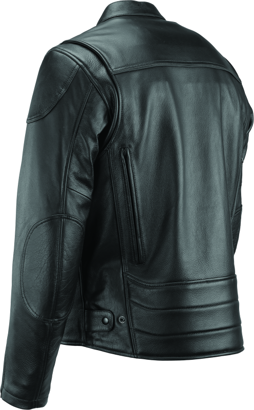 RIV094356-River Road Race Leather Jacket Black - Small-Jackets - Leather-River Road