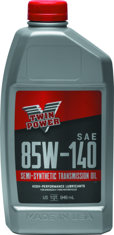 TWP539022-Twin Power 85W140 Semi-Synthetic Transmission Lube Quart-Gear Oils-TwinPower