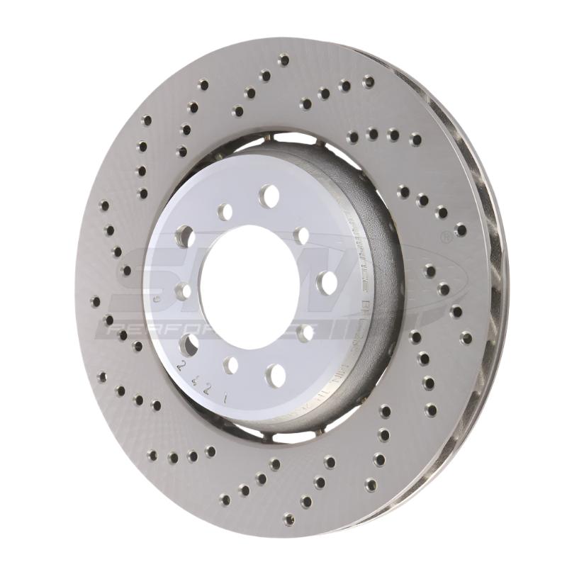 SHWBFL42841-SHW 01-06 BMW M3 3.2L Left Front Drilled Lightweight Brake Rotor (European Model) (34112282801)-Brake Rotors - Drilled-SHW Performance