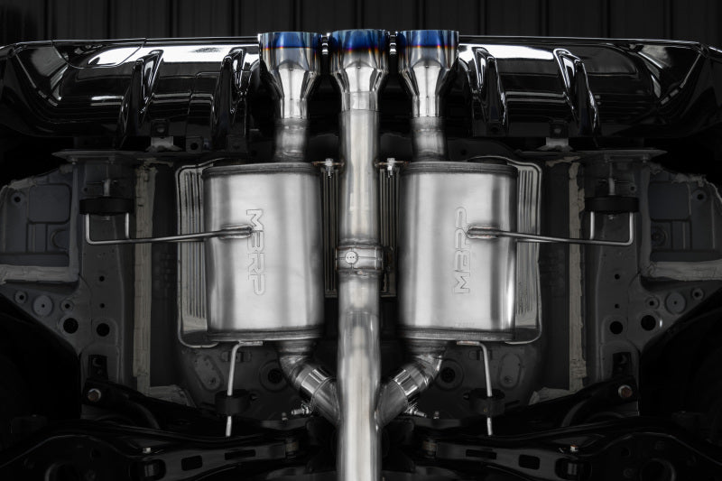 MBRPS49043BE-MBRP 2024+ Acura Integra Type-R T304 SS 3in Cat-Back Triple Center Outlet Exhaust w/Burnt Tips-Catback-MBRP