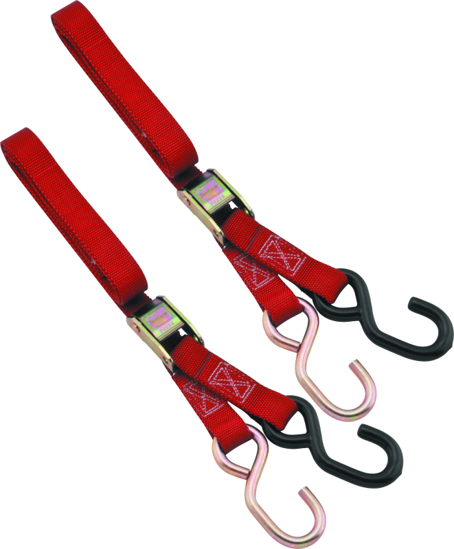 BKM100500-BikeMaster 1in Tiedown - Red-Cargo Tie-Downs-Bike Master