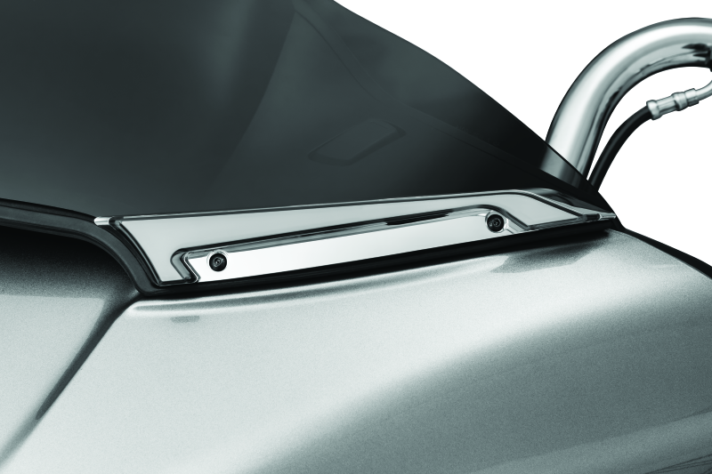 KUR2945-Kuryakyn Tracer Windshield Trim Lights Chrome-Exterior Trim-Kuryakyn