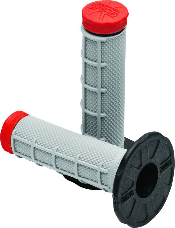 PTR024860-ProTaper Tri Density MX 1/2 Waffle Grips - Red-Grips-ProTaper