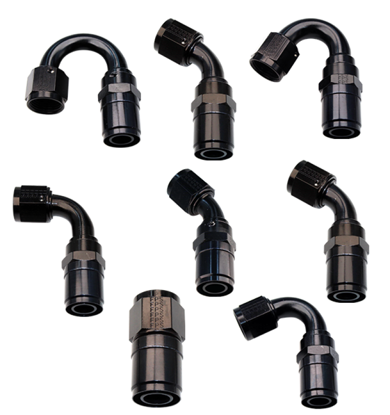 Fragola -4AN Race-Rite Crimp-On Hose End 90 Degree-Fittings-Fragola