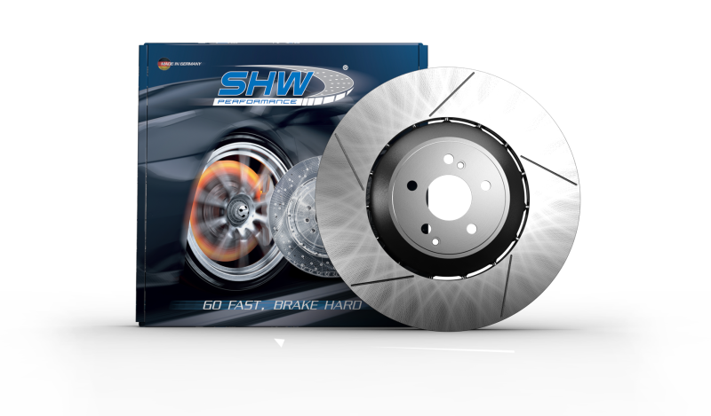 SHWPFR49726-SHW 13-16 Porsche Panamera GTS w/o Ceramics Right Front Slotted Lightweight Brake Rotor (298615302C)-Brake Rotors - Slotted-SHW Performance