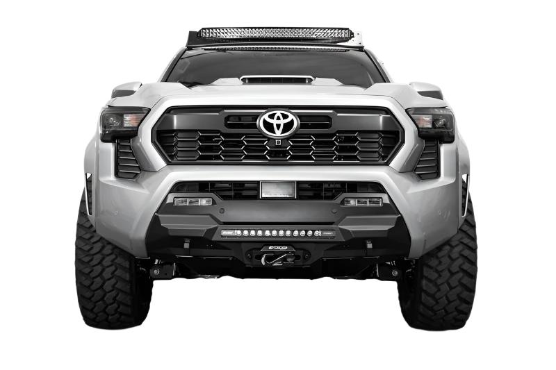 ADDF6703412601NA-Addictive Desert Designs 2024 Toyota Tacoma Stealth Center Mount Winch Front Bumper-Bumpers - Steel-Addictive Desert Designs