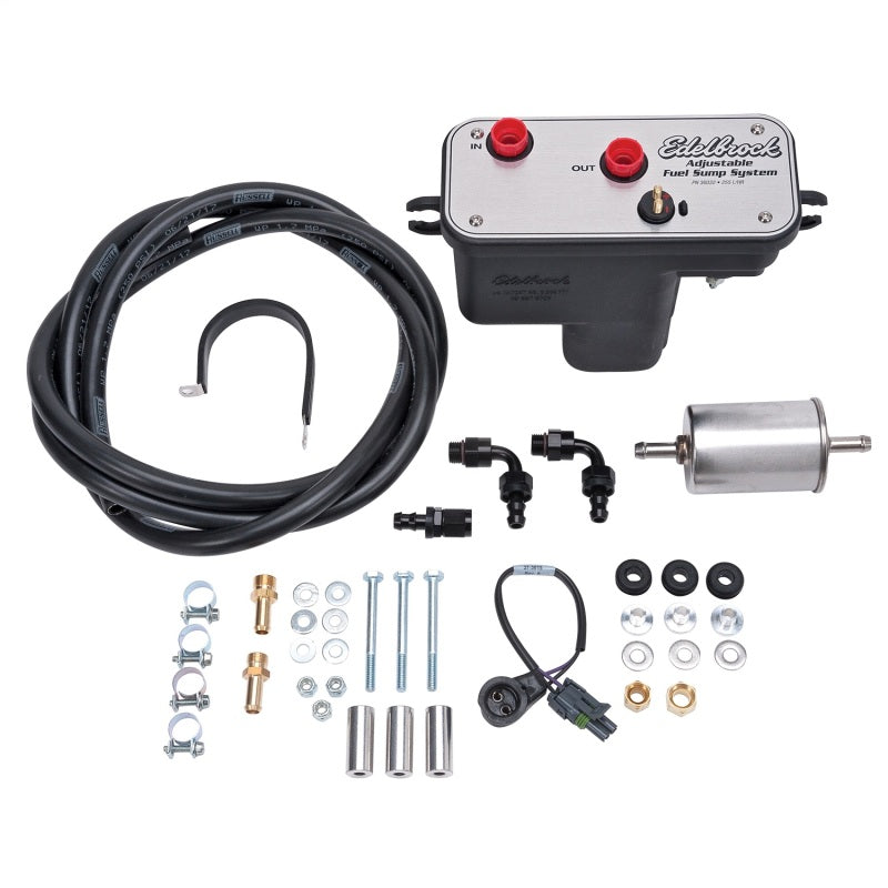EDE36031-Edelbrock Fuel System Universal Fuel Sump Module Adjustable 255 LPH-Fuel Tanks-Edelbrock