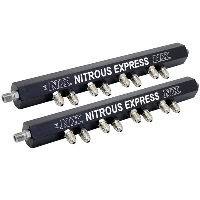 -Nitrous Express Distribution Rail Kit (Single Hole Rails)-Distribution Blocks-Nitrous Express