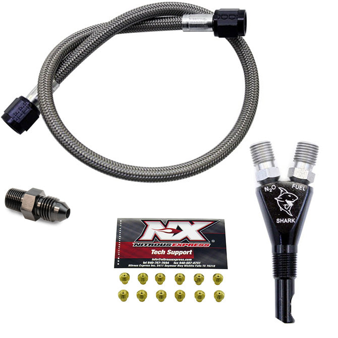 -Nitrous Express Shark SHO 400 HP EFI Nozzle w/2ft SHO Hose-Nitrous Nozzles-Nitrous Express