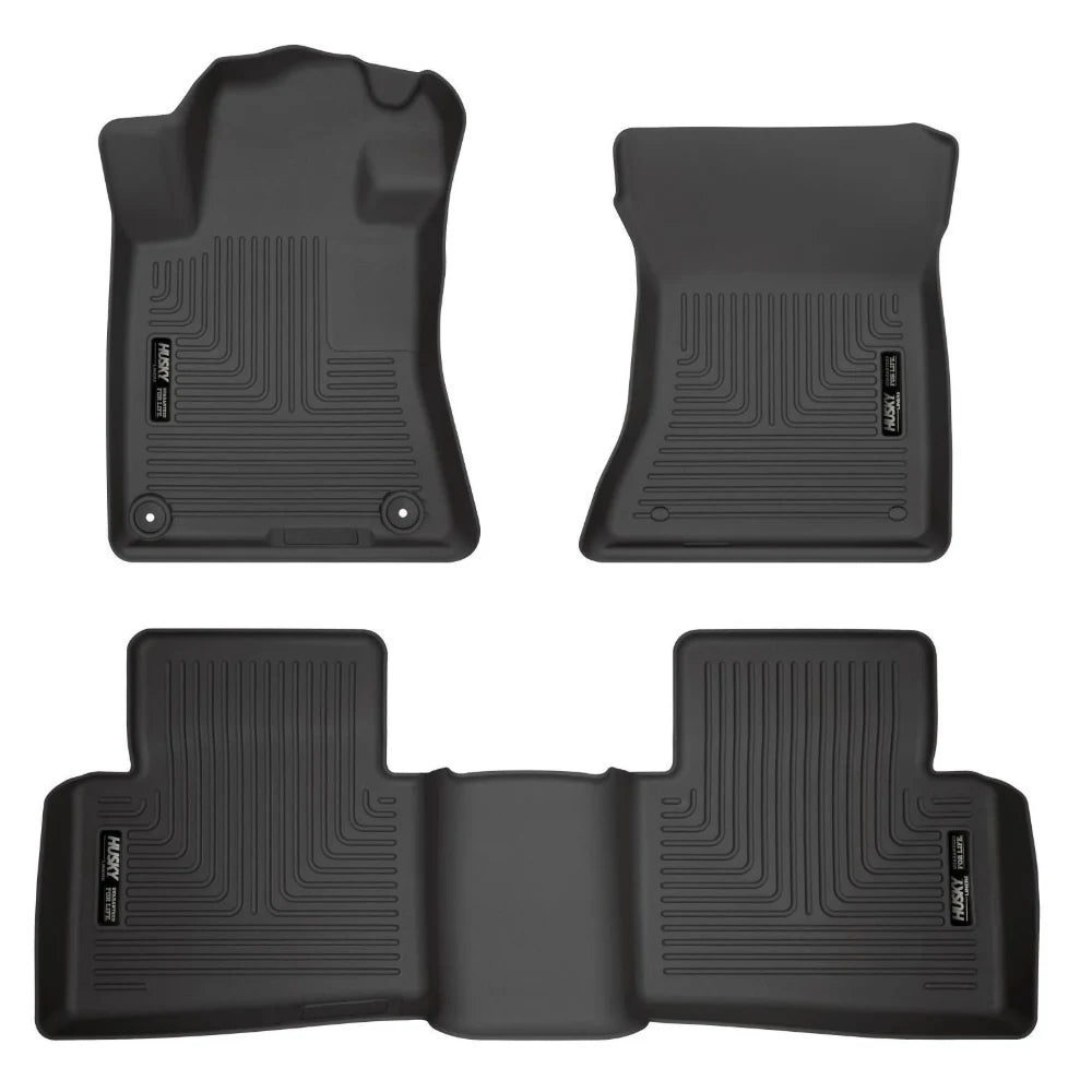 Husky Liners 19-23 Nissan Altima WeatherBeater Black Front & Second Seat Floor Liner - Husky Liners HSL99381