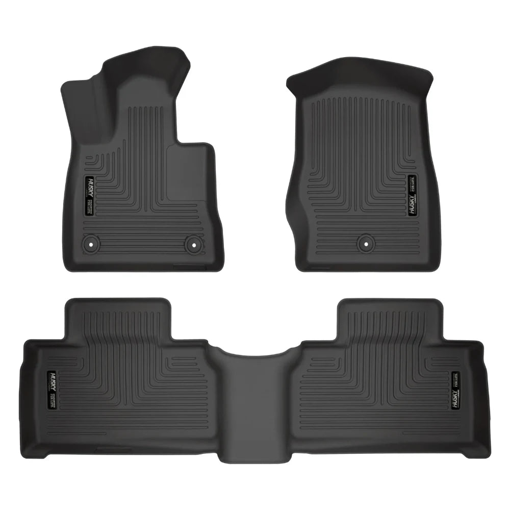 Husky Liners 2020 Ford Explorer Weatherbeater Black Front & 2nd Seat Floor Liners - Husky Liners HSL99321
