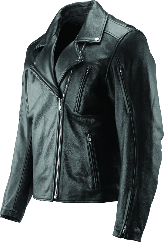 RIV094369-River Road Ironclad Classic Leather Jacket Black - Small-Jackets - Leather-River Road